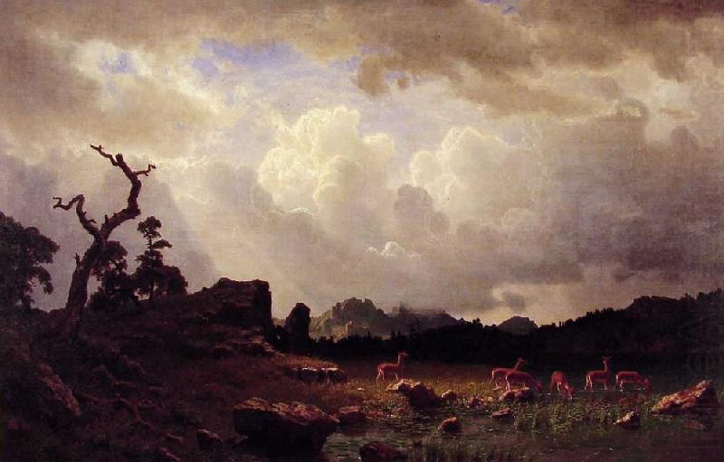 Thunderstorm in the Rocky Mountains, Albert Bierstadt
